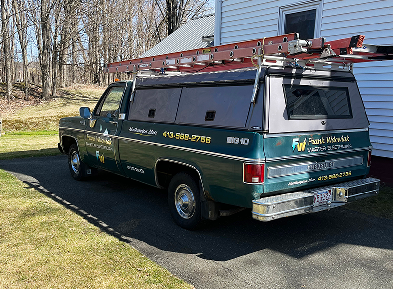 Frank Wdowiak's Green Work Truck